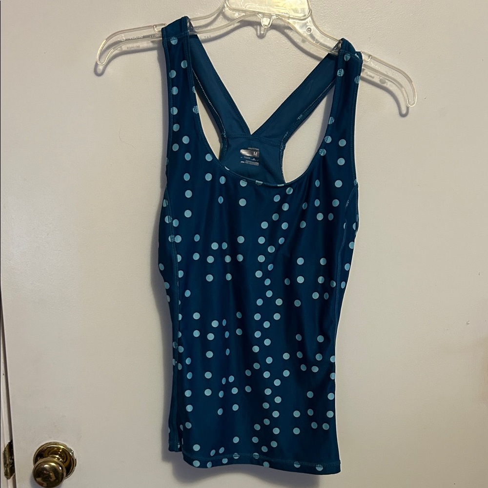 NikePolka Dot Racerback athletic Tank Top size M
